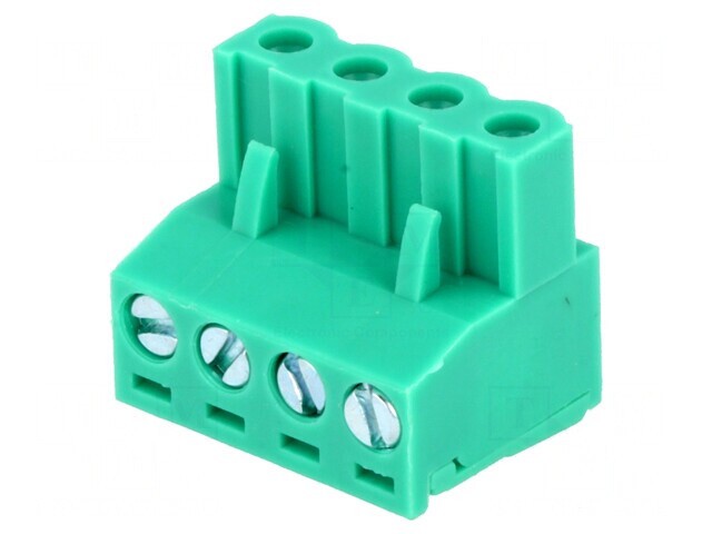 Regletă Conexiuni Deconectabilă 5mm 4 Piste Mufă Dreaptă
