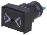 Semnalizator acustic 75dB IP40 12VDC &Oslash;16mm