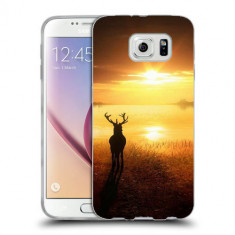 Husa Samsung Galaxy S7 Edge G935 Silicon Gel Tpu Model Sunset Deer foto
