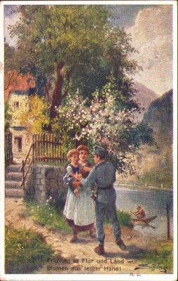 CP30 Carte poștală austro-ungară cu tematică militară, Primul Război Mondial foto