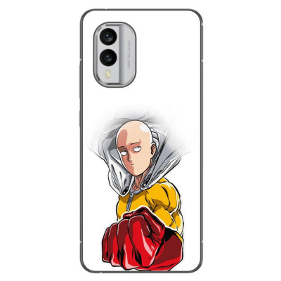 Husa compatibila cu Nokia X30 Silicon Gel Tpu Model One Punch Man Saitama foto