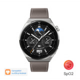 Cumpara ieftin Smartwatch Huawei Watch GT 3 Pro, Titanium Case, Gray Leather Strap