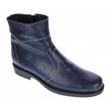 Cumpara ieftin Ghete barbati din piele naturala, imblanite, elegante, cu fermoar, Bleumarin - LGB99BLA2