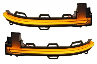 Set 2 Semnalizari Led Oglinda Dinamice secventiala progresiva compatibile BMW X3 X4 X5 X6 F25 LCI F26 F15 F16 2014 2015 2016 2017 foto