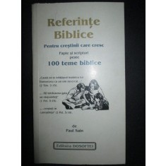 Referinte Biblice pentru crestinii care cresc