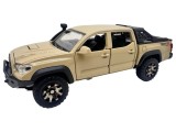 Macheta Toyota Tacoma crem Pickup TRD Sport 1:32 replica metal lumini si sunete usi si capota deschise