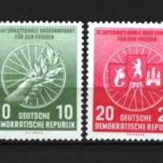 GERMANIA (DDR) 1956 – CICLISM. SERIE NESTAMPILATA, F141