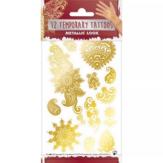 Tatuaje temporare - Metallic Look - Mehndi 1 | TM Essentials