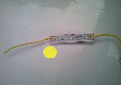 Modul 3 SMD 2835 12V lumina galbena Automotive TrustedCars foto