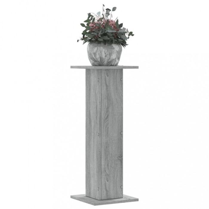 vidaXL Suporturi de plante 2 buc. gri sonoma 30x30x80cm lemn prelucrat 3307869