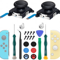 2 ack Joycon Joystick de schimb analogic Thumb Sticks pentru Nintendo Switch, Ki