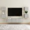 Gossi set de dulapuri tv, 6 piese, gri beton, lemn prelucrat