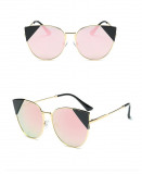 Ochelari Soare Dama Fashion CAT EYE Design Retro - Protectie UV 100% - Model 4, Femei, Protectie UV 100%, Metal