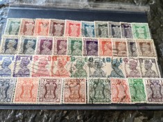 Lot timbre stampilate India, colonie britanica, anii 1920-1950, stare buna foto