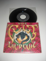 The Cult : Lil&amp;#039; Devil (19787) disc mic vinil 7&amp;quot;, 2 piese rock alternativ, VG+/VG foto