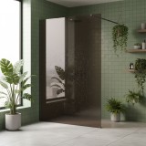 Paravan de dus Rea Flexi Brown / Titan 140