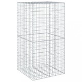 Cumpara ieftin Cos gabion cu capac, 100x100x200 cm, fier galvanizat