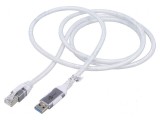 Cablu USB C RJ45 1,5m alb, Goobay