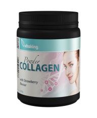 Colagen cu vitamina C - gust de capsune, 330g, Vitaking foto