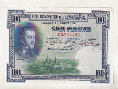 bnk bn Spania 100 pesetas 1925 foto