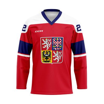 Echipa națională de hochei tricou de hochei Czech Republic red - dětsk&amp;yacute; XXXXS foto