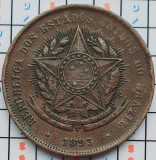 Brazilia 20 R&eacute;is 1893 tiraj mai mic - km 490 - A032