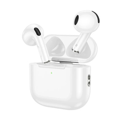 Casti Hoco EW64, BT5.3, Capacitate 300mAh, Autonomie 6 Ore, Alb foto