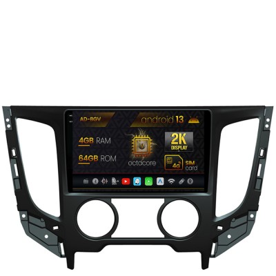 Navigatie Mitsubishi L200 (2014-2020), Android 13, V-Octacore 4GB RAM + 64GB ROM, 9.5 Inch - AD-BGV9004+AD-BGRKIT273 foto