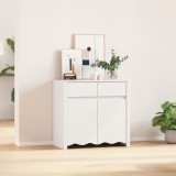 vidaXL Dulap &quot;DRAMMEN&quot;, alb, 79x43x75,5 cm, lemn masiv de pin