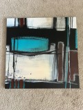 Tablou Abstract, Eurographics, imprimeu abstract, multicolor, 89x89 cm