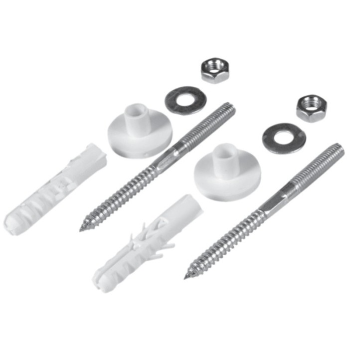 Holsurub cu diblu pentru prindere lavoar, 10 x 100 mm, 2 buc / set