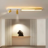 Lustra LED cu Proiector Reglabil FISSO Camilla, 69W, lumina Rece/Calda/Neutra, Auriu Lucios ModernLight Concept