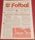 Program meci fotbal DINAMO Bucuresti - CHIMIA RAMNICU VALCEA (14.08.1985)