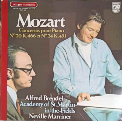 Disc vinil, LP. Concertos pour Piano nr.20 K.466 et nr.24 K.491-Mozart, Alfred Brendel, Academy Of St. Martin-In foto