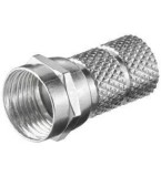 Mufa F Goobay 6.5mm, L=20mm, 1 Inel Zinc, Cablu Coaxial