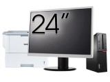 Pachet Calculator Second Hand LENOVO M910 SFF, Intel Core i5-6500 3.20GHz, 8GB DDR4, 256GB SSD + Monitor 24&amp;quot; &amp; Imprimanta Brother HL-L6300DW NewT