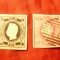 2 Timbre Portugalia 1866 Rege Luis I , 5r si 25r nedantelat ,stampilat