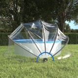 VidaXL Cupolă pentru piscină, 467x234 cm, PVC, rotund