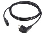 Cablu alimentare CEE 7/7 &icirc;n unghi, 3x1mm2, 2.5m - Qualtek Electronics