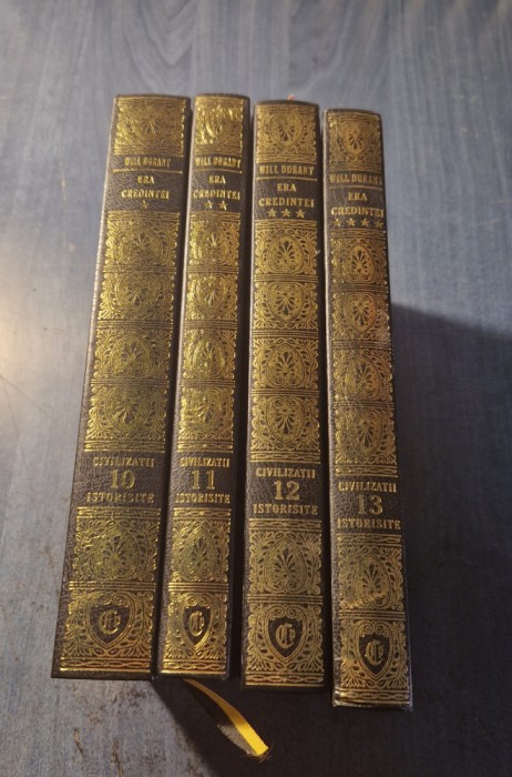 Era credintei 4 volume Will Durant editie de lux