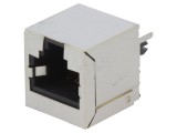 Soclu RJ45 Cat 6 Ecranat 8p8c THT