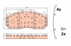 TRW GDB5086 set placute frana,frana disc