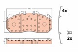 TRW GDB5086 set placute frana,frana disc
