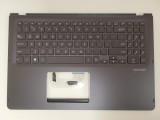 Carcasa superioara cu tastatura palmrest Laptop, Asus 2in1, ZenBook Flip UX561UA, UX561UAR, UX561UN, 90NB0G41-R30690, iluminata, gri, layout US