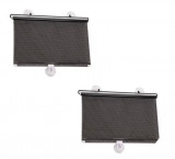 Cumpara ieftin BZRSH Set 2x Rulou Retractabil cu Ventuze Parasolar Auto si Casa 45x125 cm