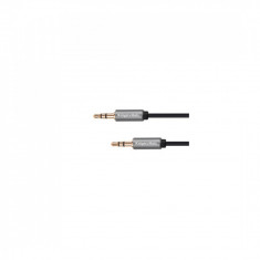 Cablu Kruger&amp;amp;Matz Basic jack 3.5 mm tata - jack 3.5 mm tata 3m Negru foto