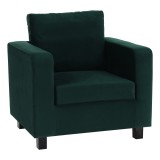 Cumpara ieftin Fotoliu tapiterie textil verde smarald Luana 87x78x85 cm