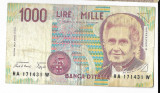 Bancnota 1000 lire 1990 - Italia