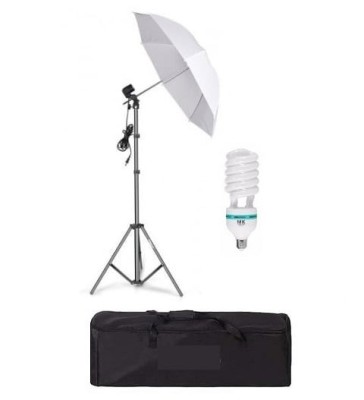 Umbrela cu trepied reglabil 200 cm, bec 85W, geanta de transport inclusa foto