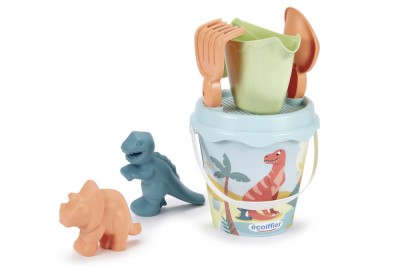 ECOIFFIER SET GALEATA DINO CU 2 FORME DE NISIP 17CM foto